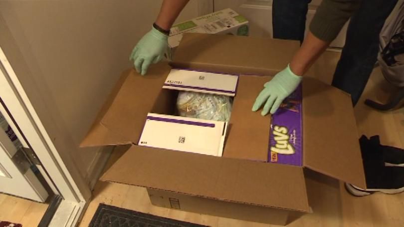Amazon resale package had dirty diapers in it, family says